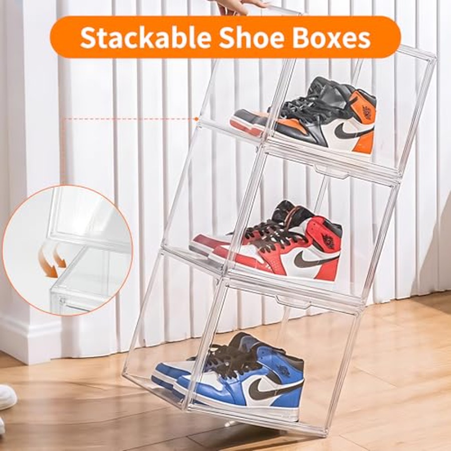 Pack Clear Acrylic Sneaker Sho - Shoe Box Display ulasan dan harga
