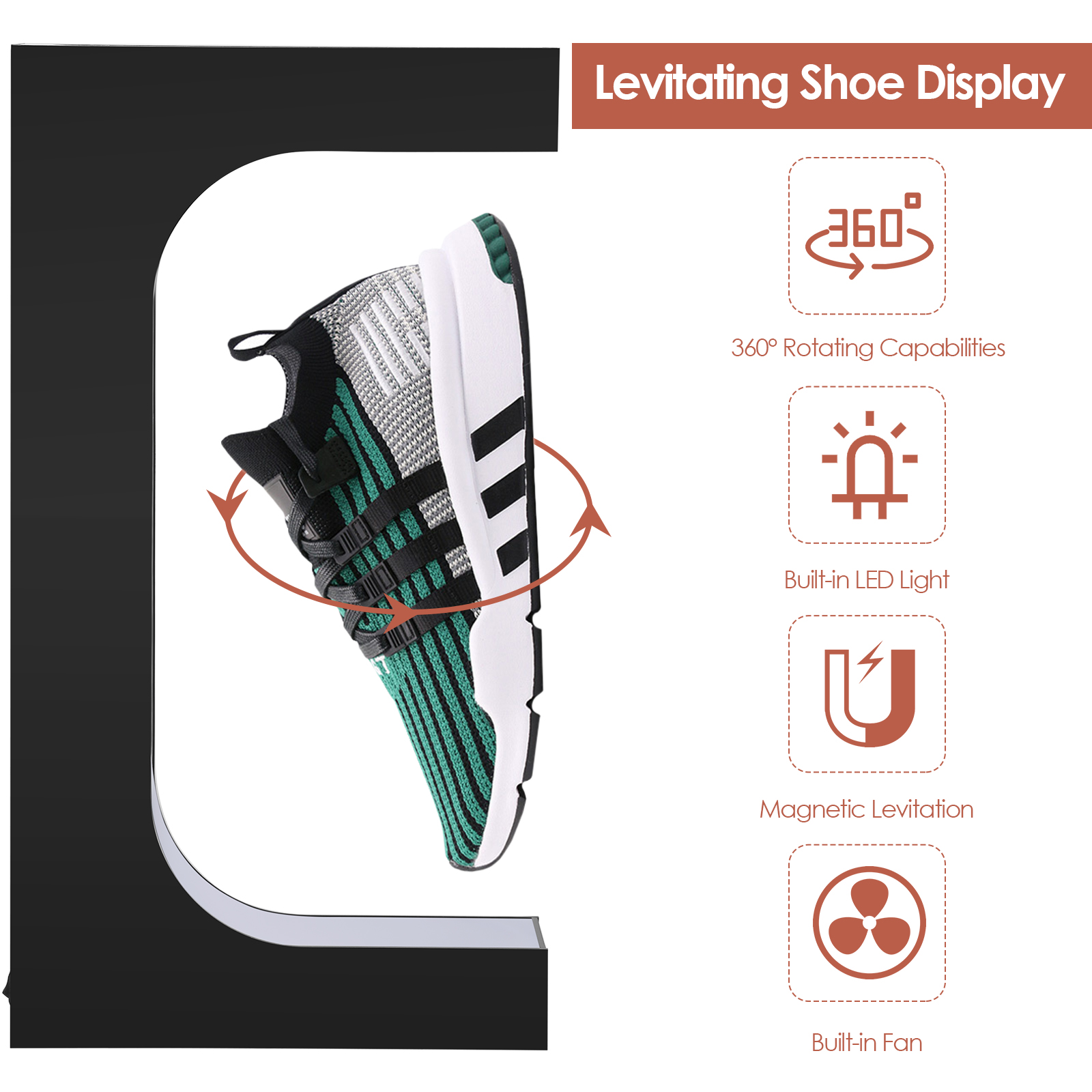 Floating Shoe Display Magnetic - Shoe Box Display ulasan dan harga