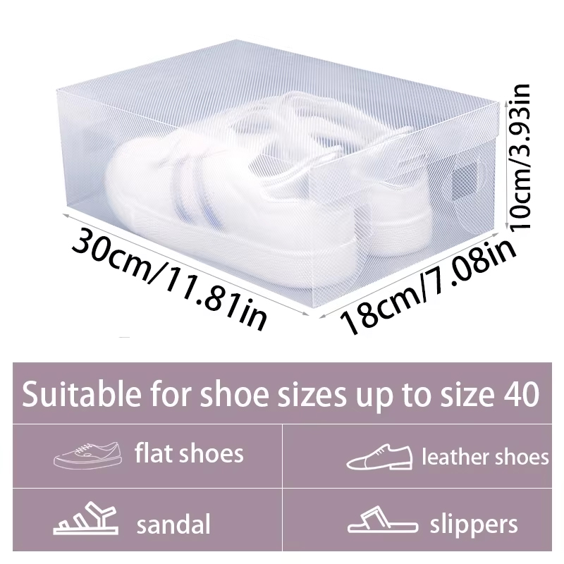 12 Piece Transparent Shoe Box  - Shoe Box Display ulasan dan harga