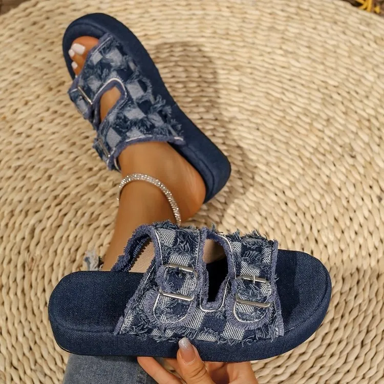 free shipping er sandals Denim - Sneakers Er ulasan dan harga