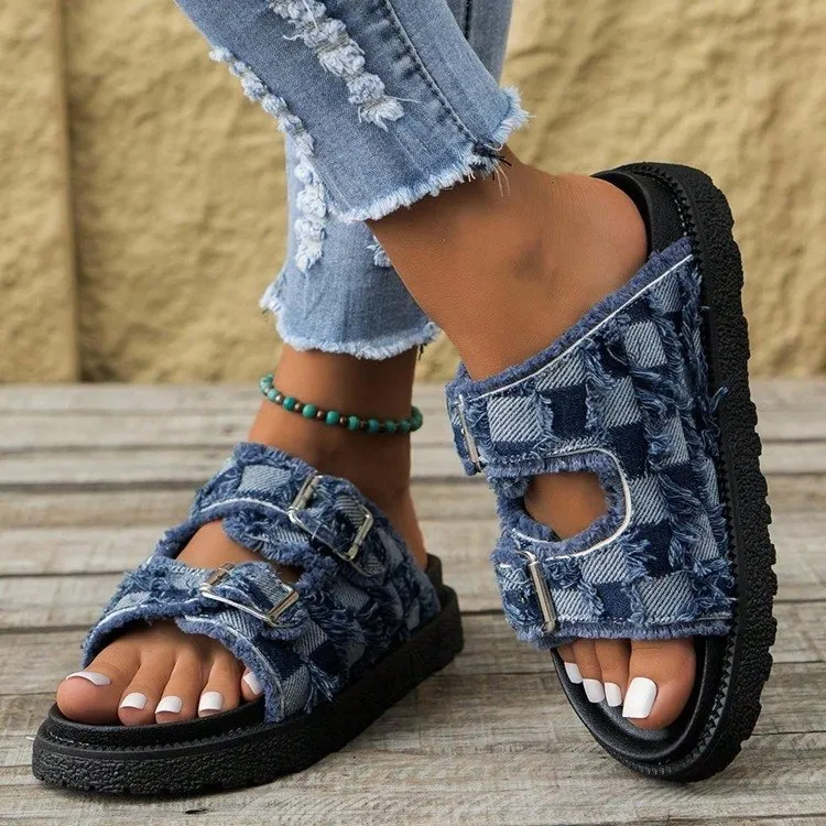 free shipping er sandals Denim - Sneakers Er ulasan dan harga