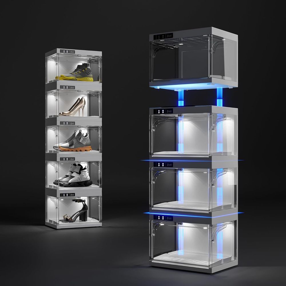 Smart LED Shoe Organizer, Clea - Shoe Box Display ulasan dan harga