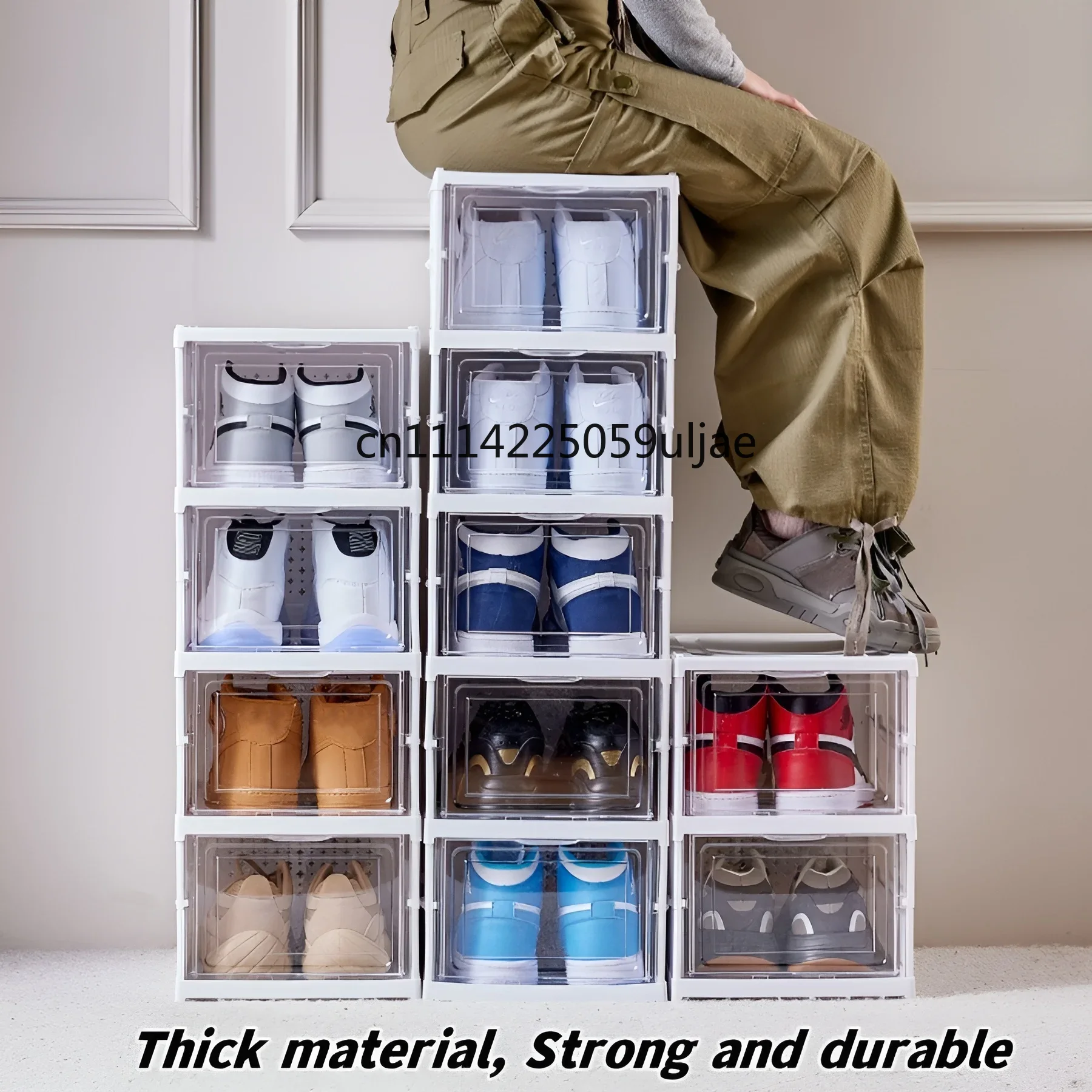 6 Layers Shoes Box Foldable Tr - Shoe Box Display ulasan dan harga