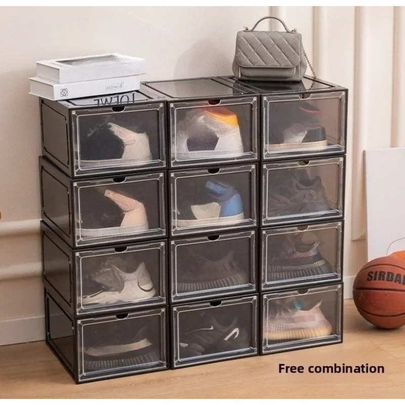 Clear Acrylic Shoe Storage Box - Shoe Box Display ulasan dan harga