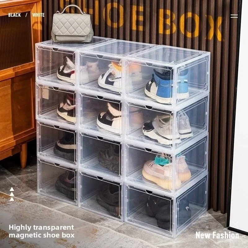 Clear Acrylic Shoe Storage Box - Shoe Box Display ulasan dan harga