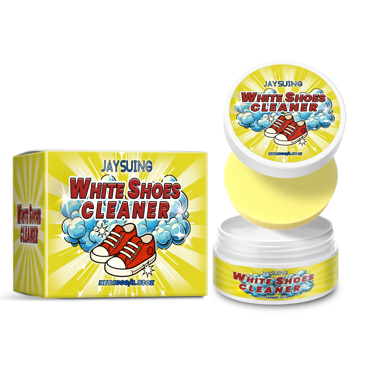 White Shoes Cleaning Cream Sta - Sneaker Care Clean ulasan dan harga