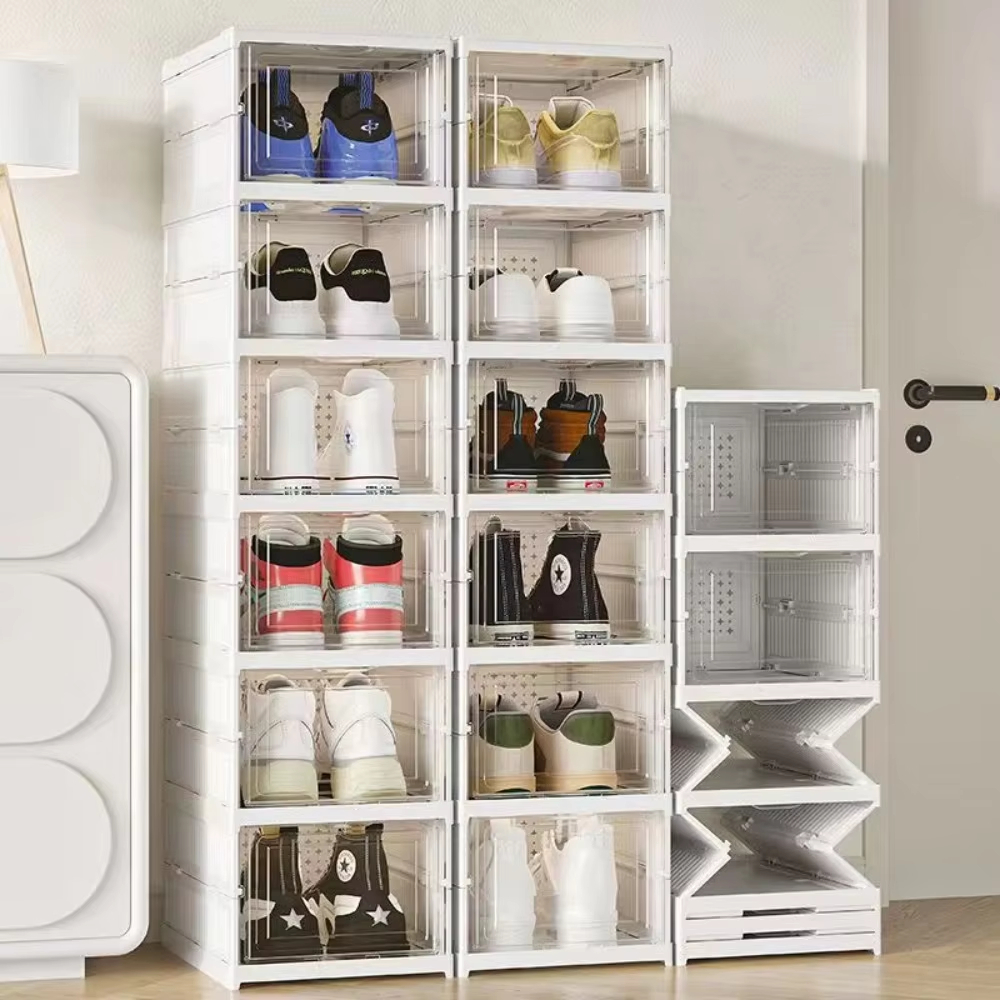 3/6 Layers Foldable Shoes Stor - Shoe Box Display ulasan dan harga
