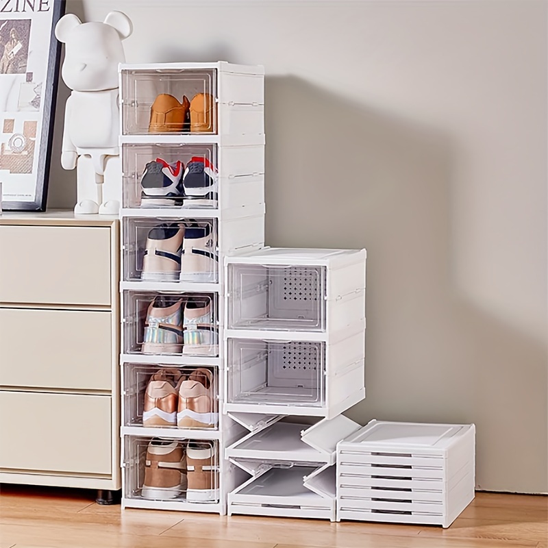 Dust Proof Stackable 6 Layer T - Shoe Box Display ulasan dan harga