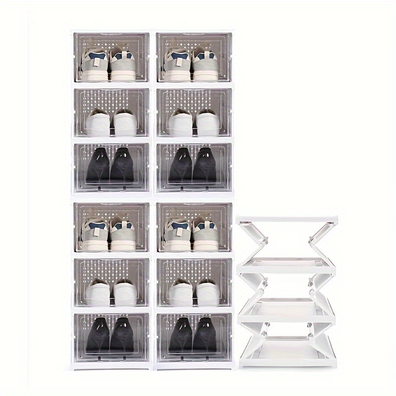 Dust Proof Stackable 6 Layer T - Shoe Box Display ulasan dan harga