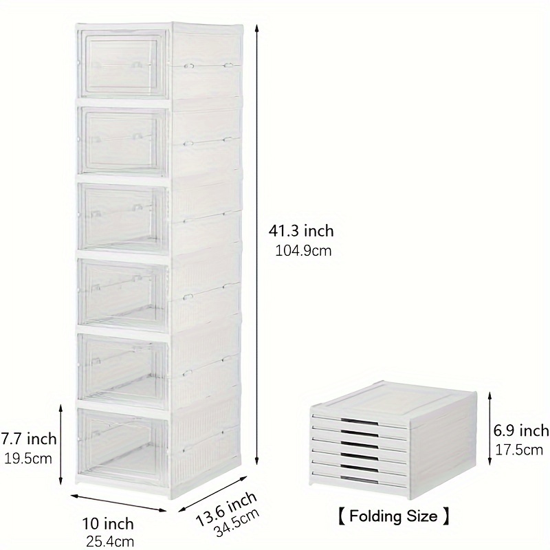 Dust Proof Stackable 6 Layer T - Shoe Box Display ulasan dan harga