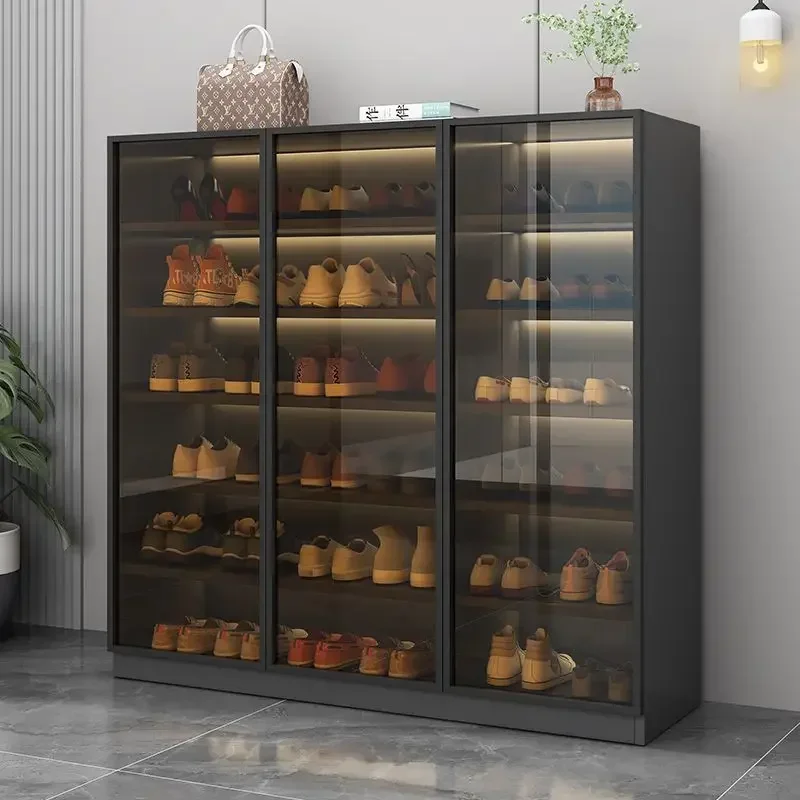 Modern Glass Display Shoe Rack - Shoe Box Display ulasan dan harga