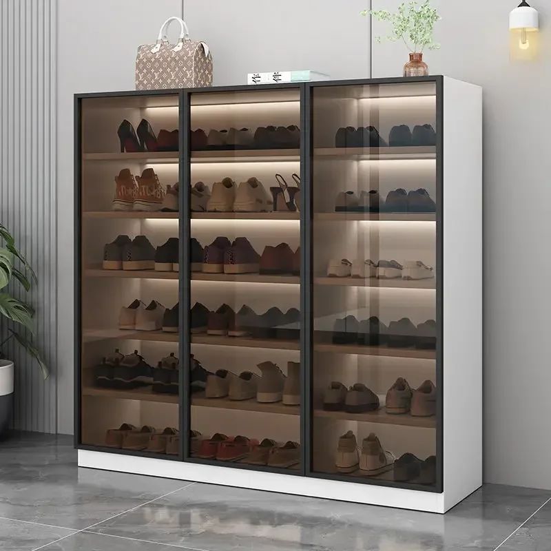 Modern Glass Display Shoe Rack - Shoe Box Display ulasan dan harga