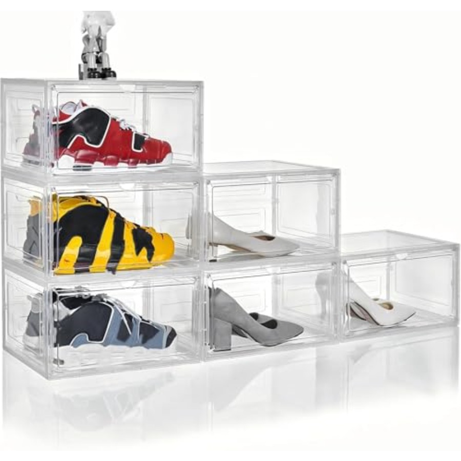Shoe Box Plastic Stackable Upg - Shoe Box Display ulasan dan harga