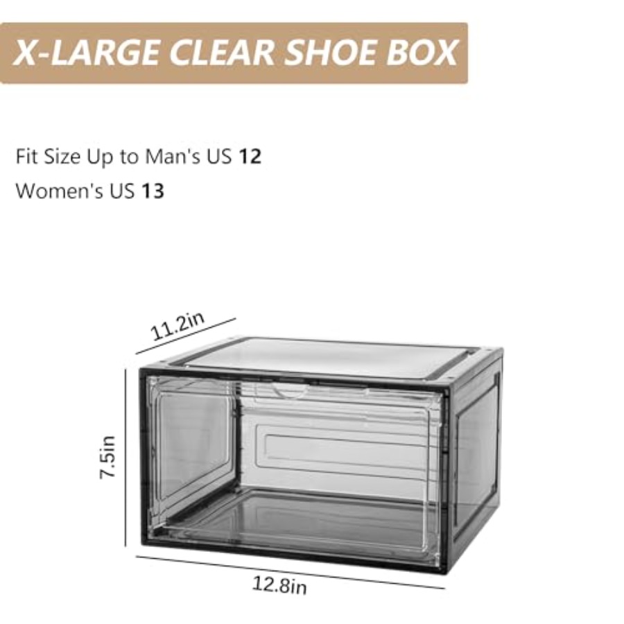 Shoe Box Plastic Stackable Upg - Shoe Box Display ulasan dan harga