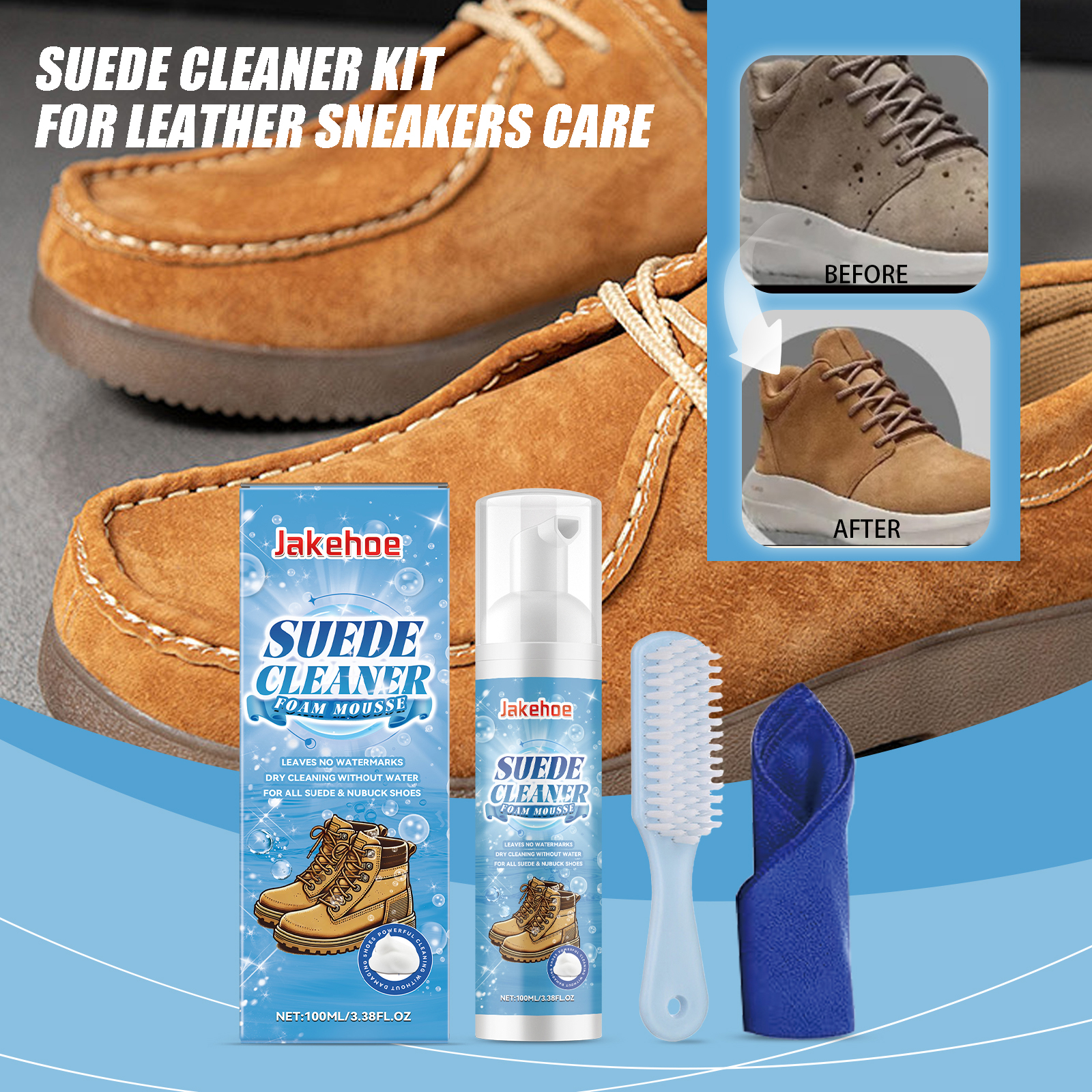 Suede Cleaner Kit Leather Velv - Sneaker Care Clean ulasan dan harga
