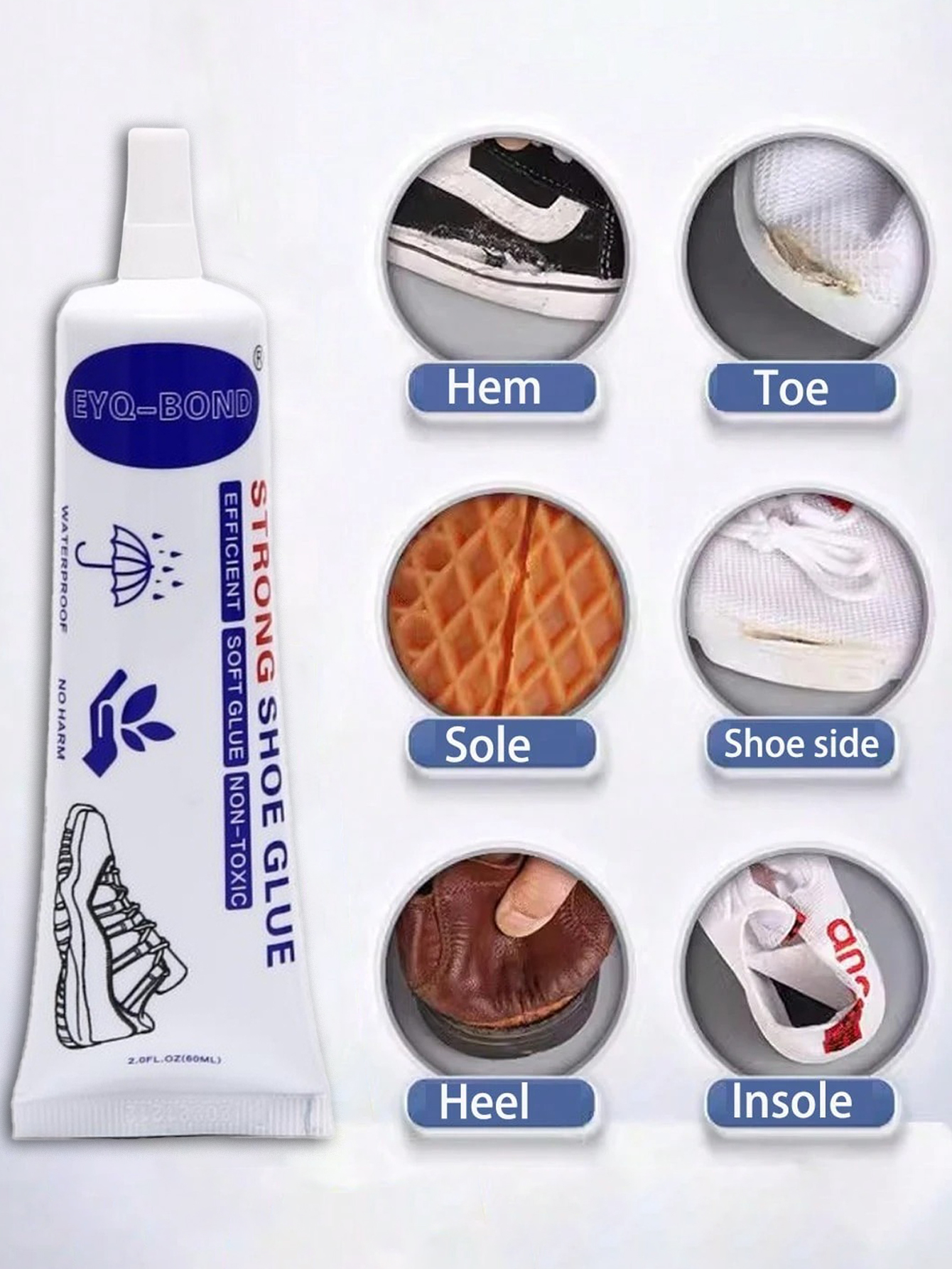 5pcs 60ml Strong Shoe Glues DI - Care For Sneaker ulasan dan harga