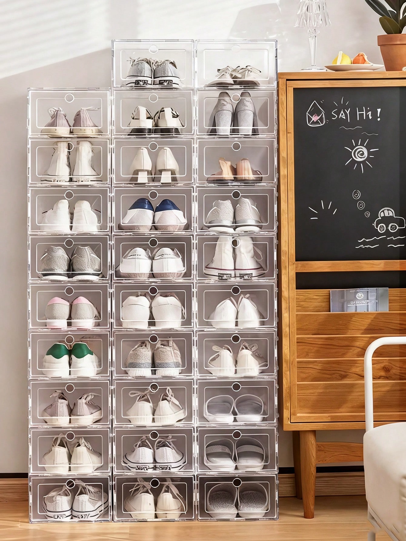 3 Pieces Of Highly Transparent - Shoe Box Display ulasan dan harga