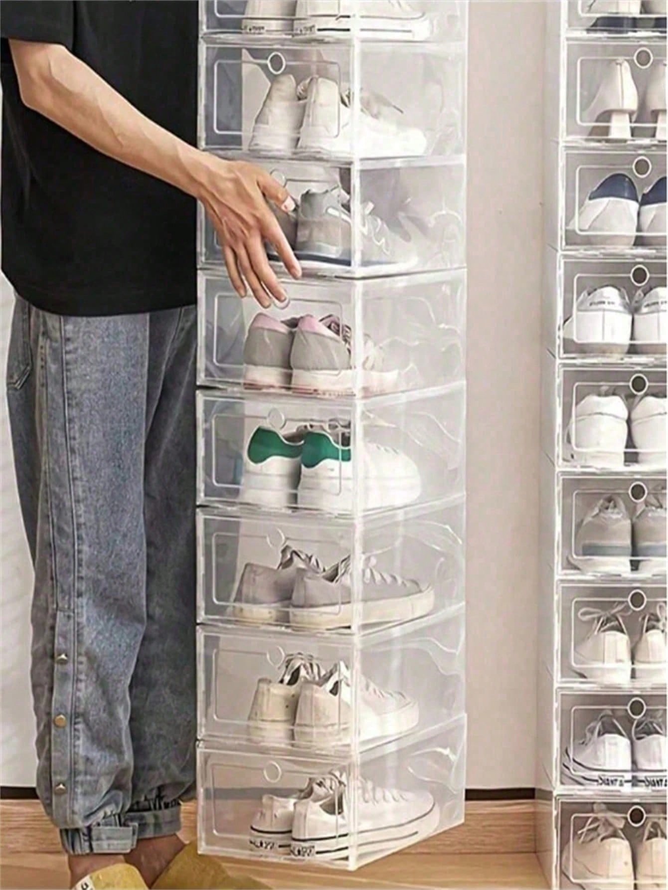 3 Pieces Of Highly Transparent - Shoe Box Display ulasan dan harga