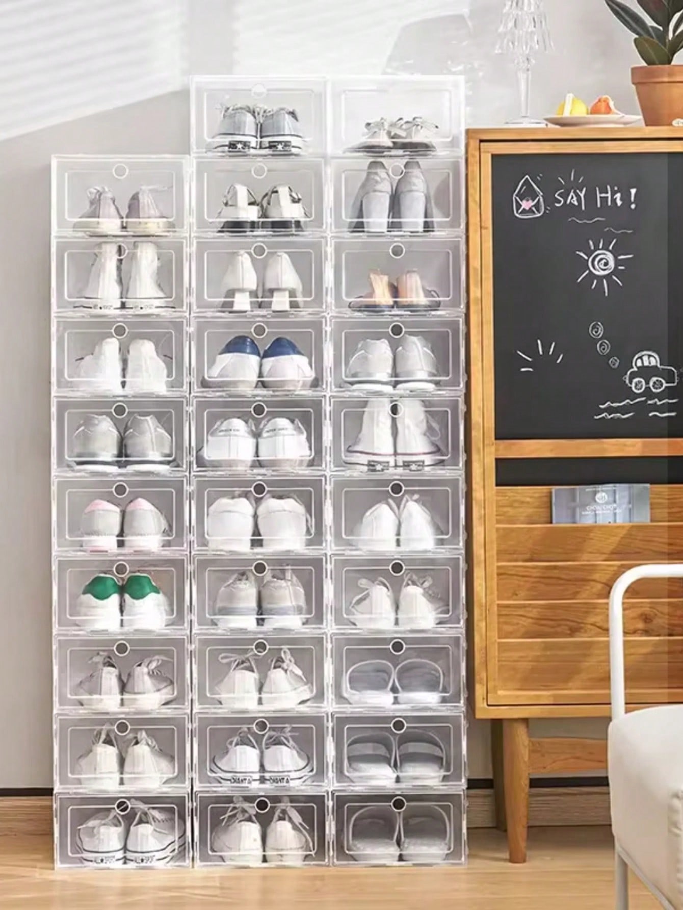 3 Pieces Of Highly Transparent - Shoe Box Display ulasan dan harga