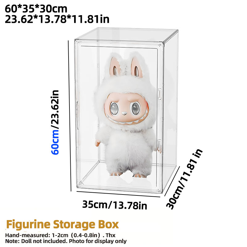 60x35x30cm Large Clear Stackab - Shoe Box Display ulasan dan harga